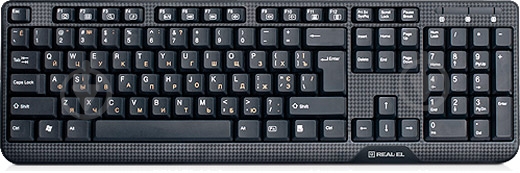 Клавіатура Real-el (500 Standard, USB, black) - фото 1 Клавіатура Real-el (500 Standard, USB, black) - фото 1