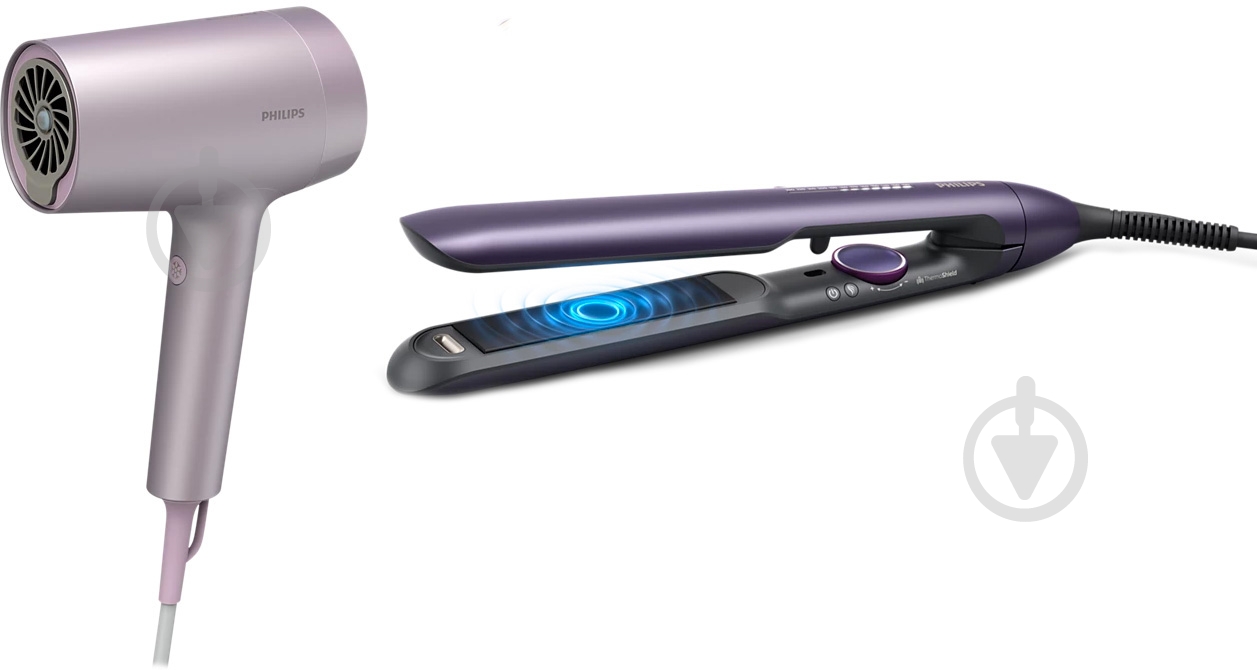 Набор фен + выпрямитель Philips Series 7000 BHD723/10 + BHS752/00 - фото 2 Набор фен + выпрямитель Philips Series 7000 BHD723/10 + BHS752/00 - фото 2