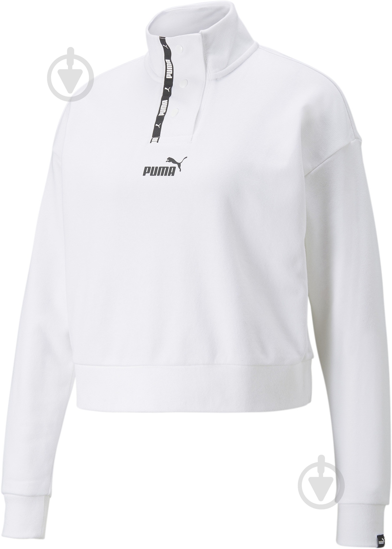 Свитшот Puma Power Half-Placket Crew 84712402 р. M белый - фото 4