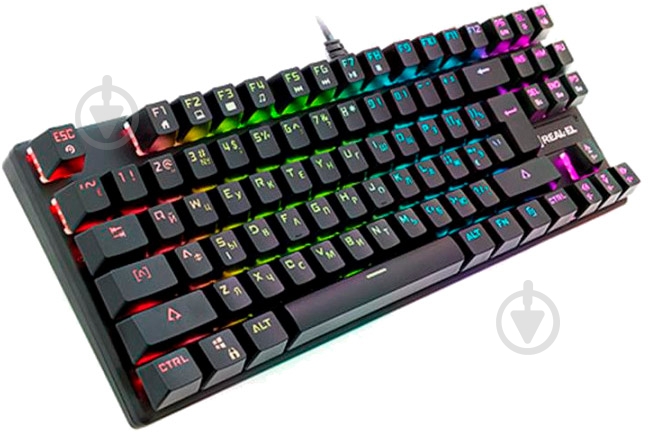 Клавиатура Real-el (M28 RGB TKL, black) - фото 2 Клавиатура Real-el (M28 RGB TKL, black) - фото 2