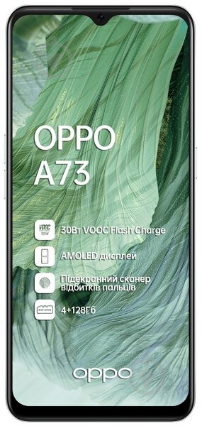 Смартфон OPPO A73 4/128GB crystal silver (CPH2095) - фото 2