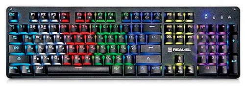 Клавиатура Real-el (M47 RGB, black) - фото 1
