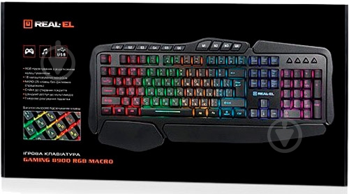 Клавиатура Real-el (8900 Gaming RGB Macro, black) - фото 3