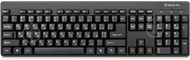 Клавиатура Real-el (502 Standard, USB, black) - фото 1
