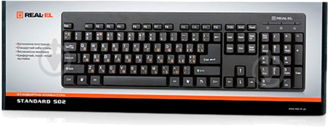 Клавиатура Real-el (502 Standard, USB, black) - фото 2