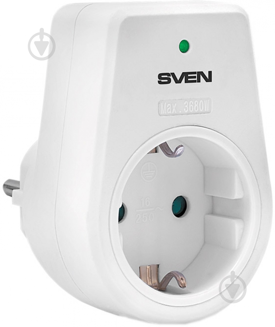 Сетевой фильтр Sven 1 гн. белый UNO white (SVEN) - фото 1
