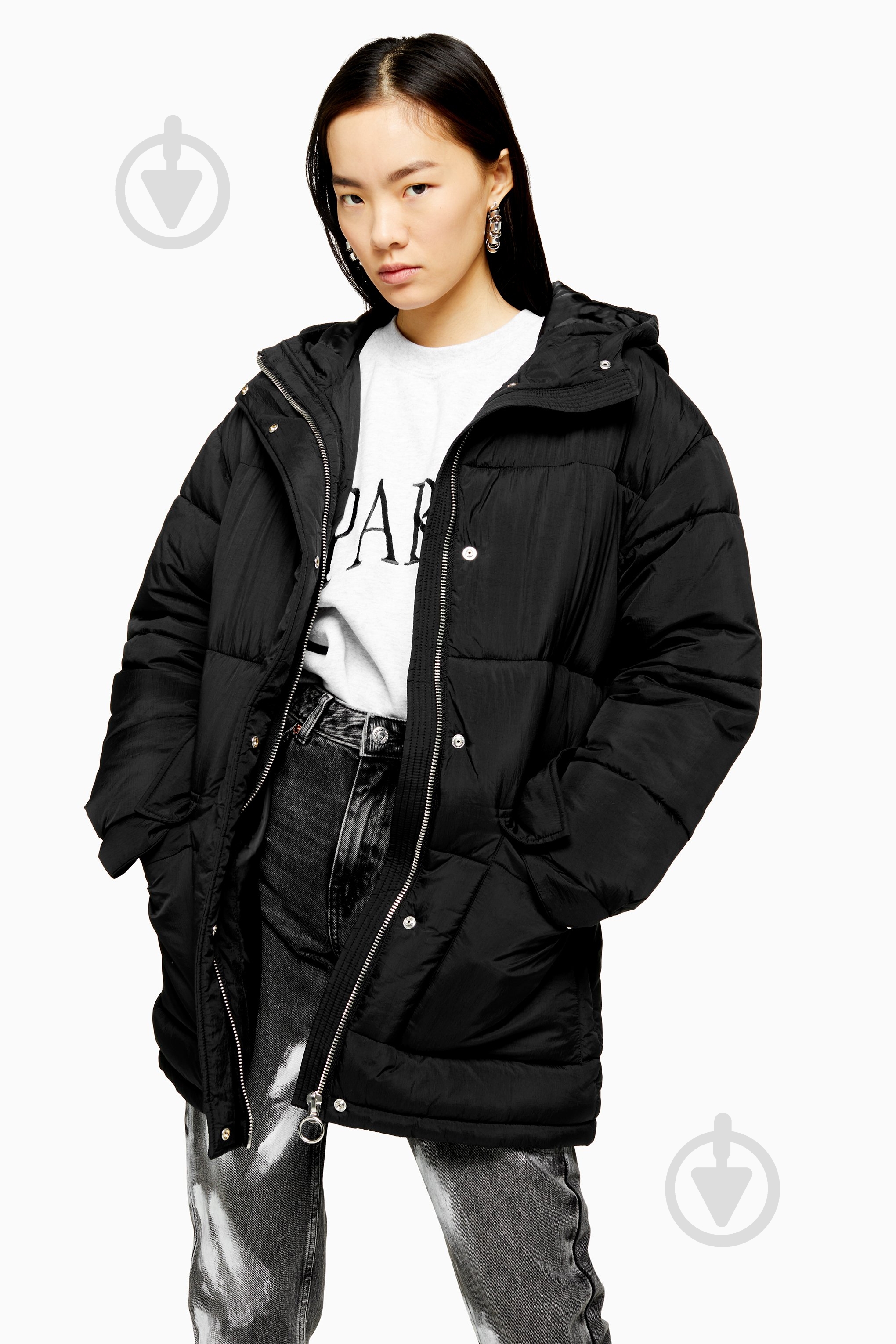 Куртка женская TopShop JACKETS CASU 11R08R-BLK р.8 черная - фото 1