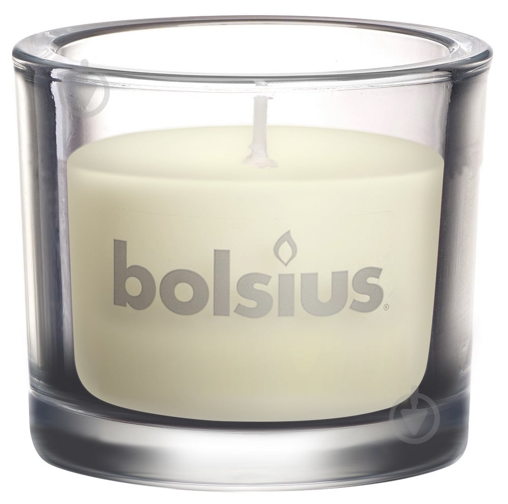Свеча в стакане 80/92 Кремовая Bolsius - фото 1