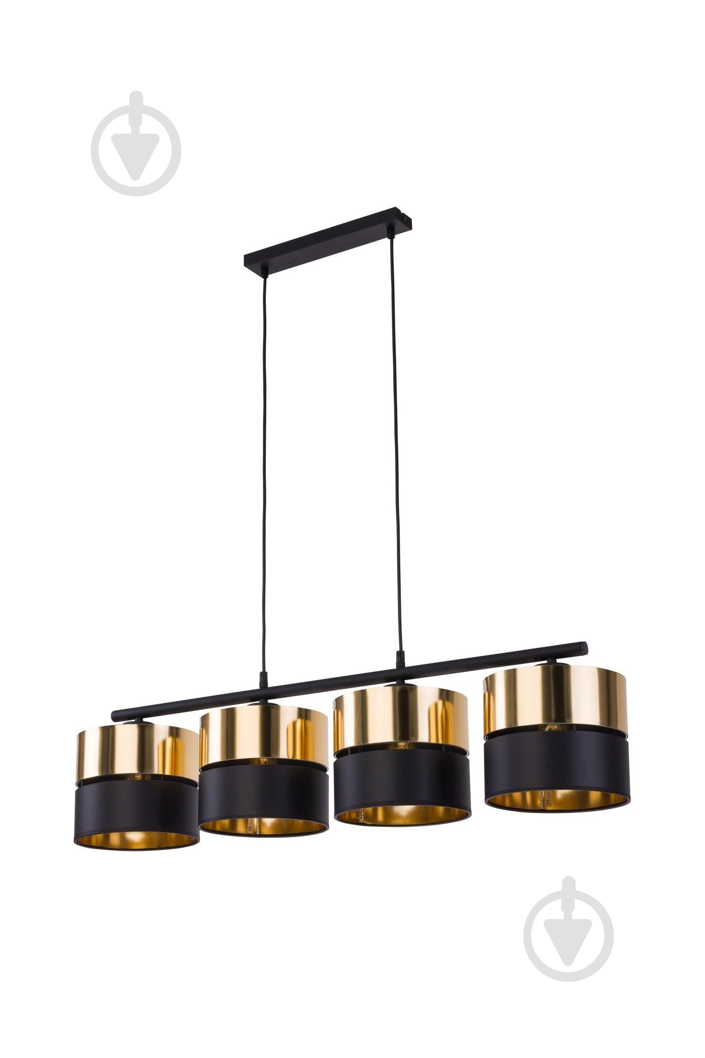 Подвес TK Lighting Hilton 4x60 Вт E27 черный/золото - фото 1