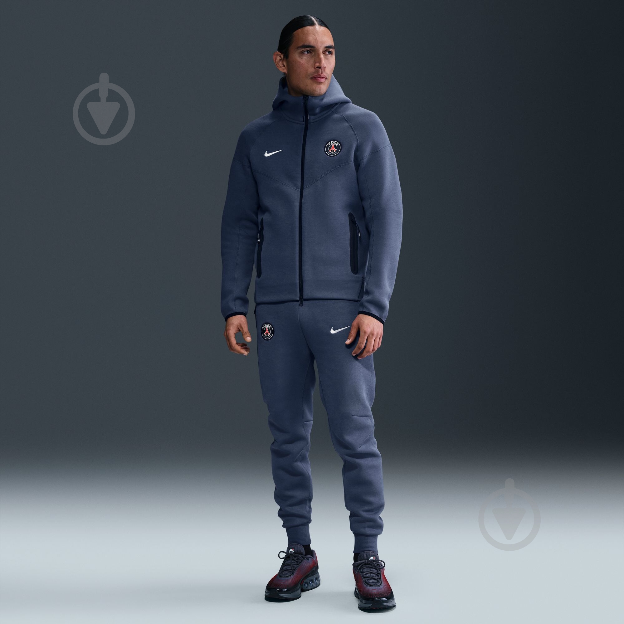 Джемпер Nike PSG M NK TCH FLC FZ WR HDY HJ6432-491 р.M синий - фото 8 Джемпер Nike PSG M NK TCH FLC FZ WR HDY HJ6432-491 р.M синий - фото 8