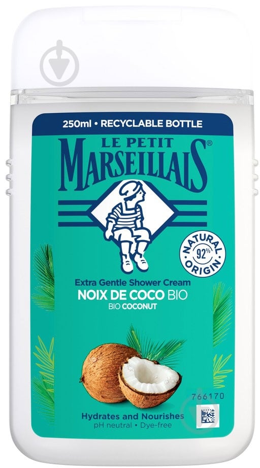 Гель для душа Le Petit Marseillais БИО Кокос 250 мл - фото 1