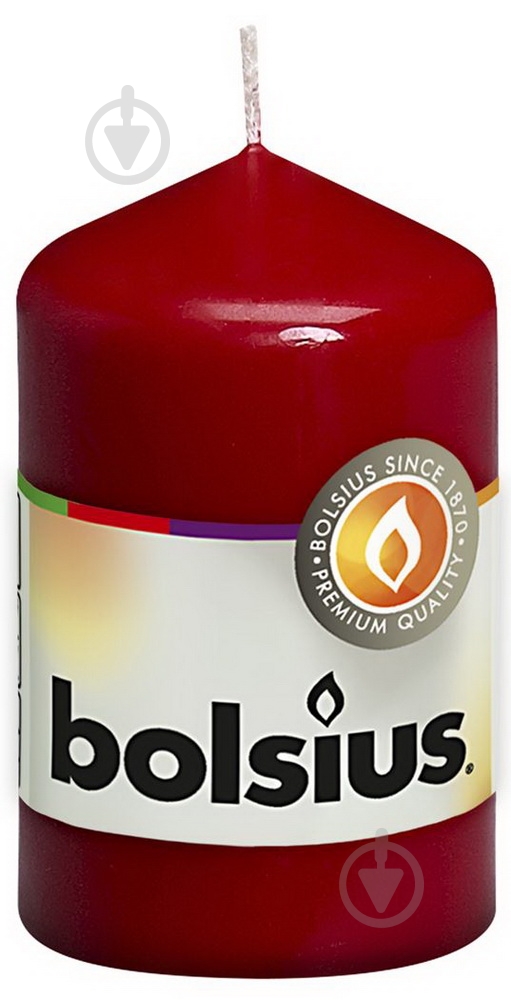 Свеча 80/50 бордо Bolsius - фото 1
