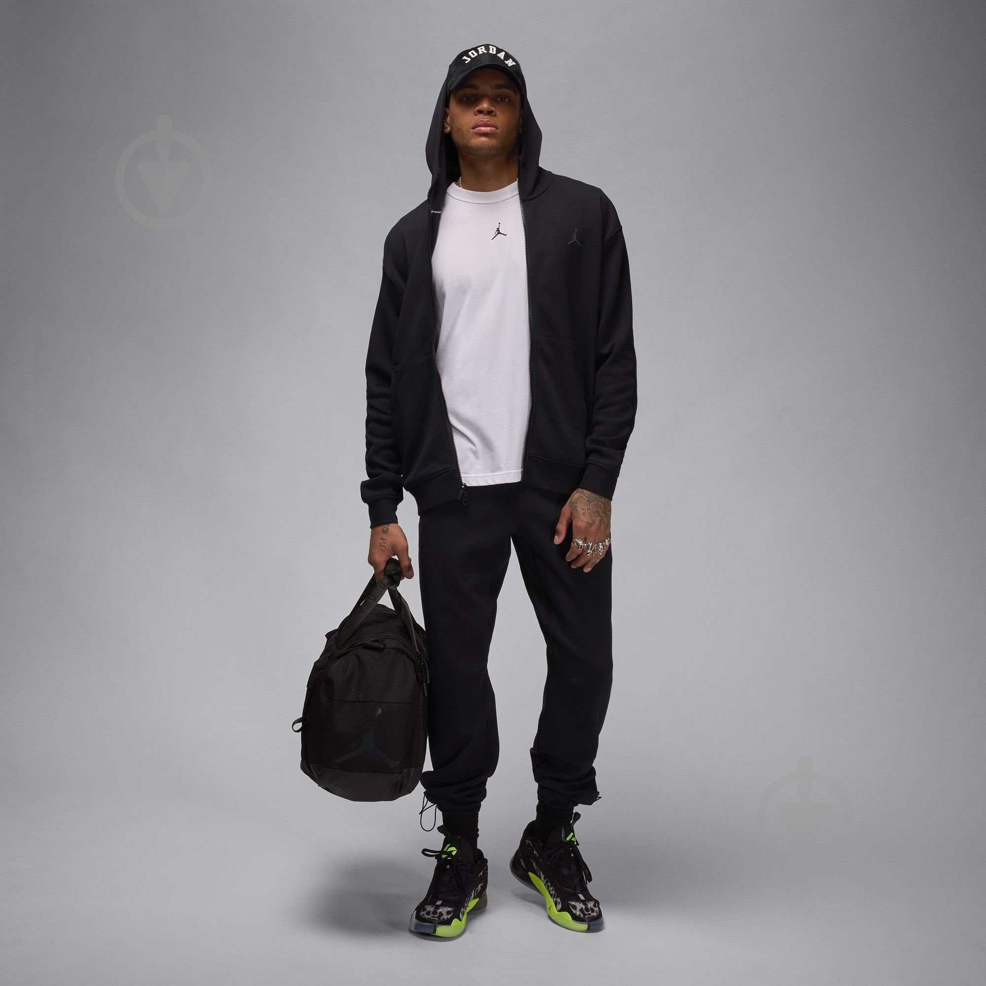 Джемпер Jordan M J DF SPRT HOOP FLC FZ FV8602-010 р.M черный - фото 7