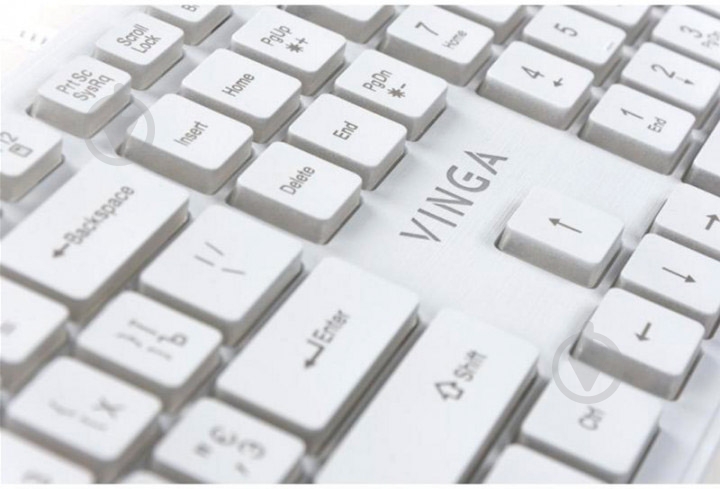 Клавиатура Vinga (KB410 White) - фото 7