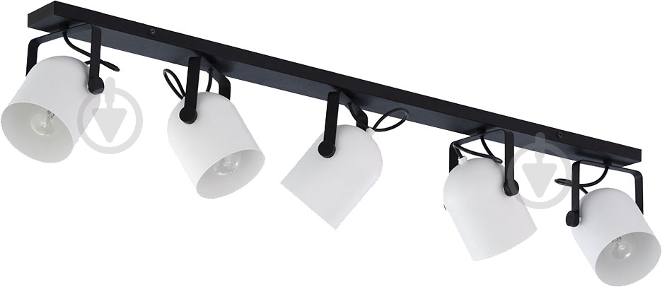 Спот TK Lighting Spectra 5x60 Вт Е27 чорний/білий 3469 - фото 1