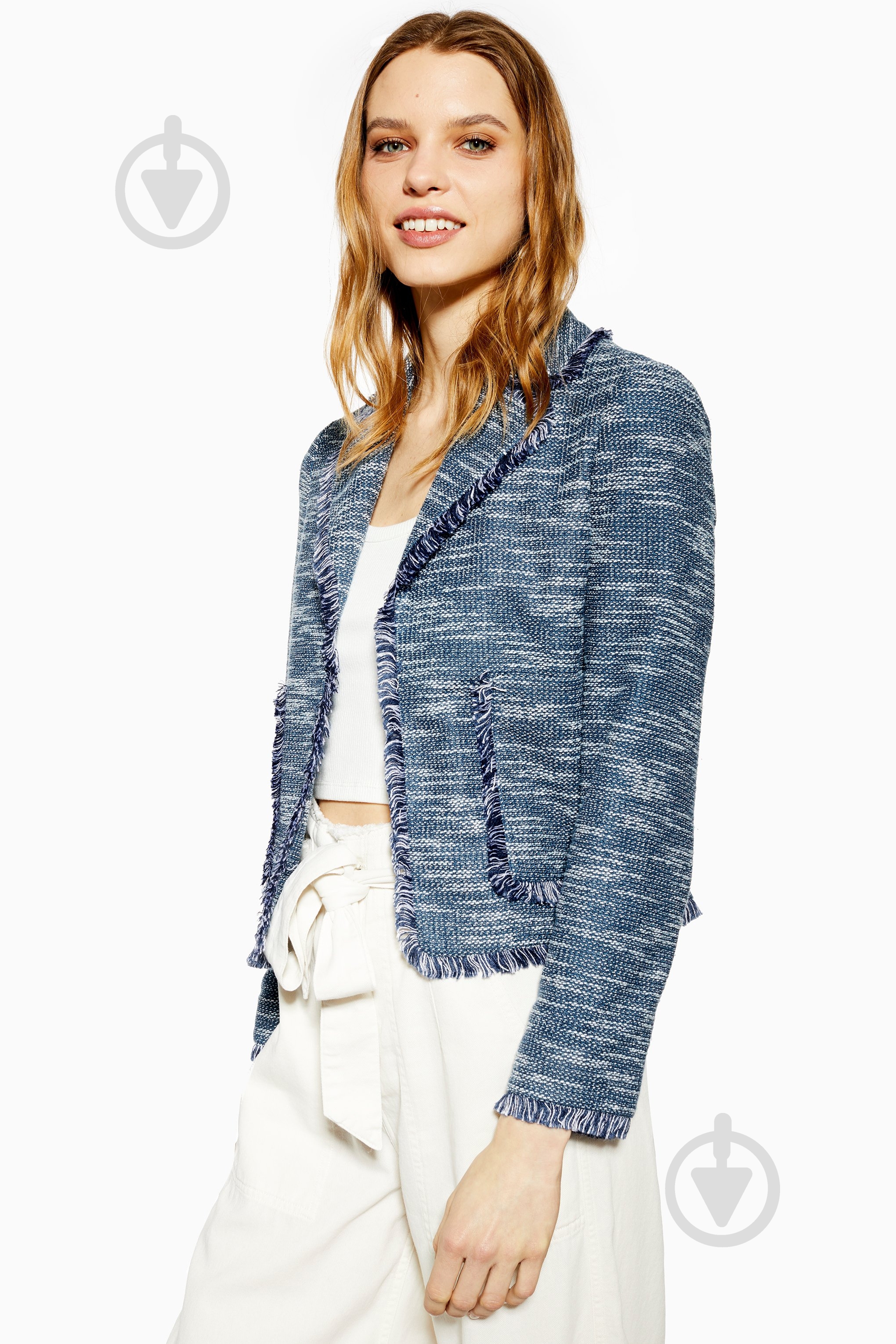 Пиджак TopShop р. 6 синий - фото 1 Пиджак TopShop р. 6 синий - фото 1