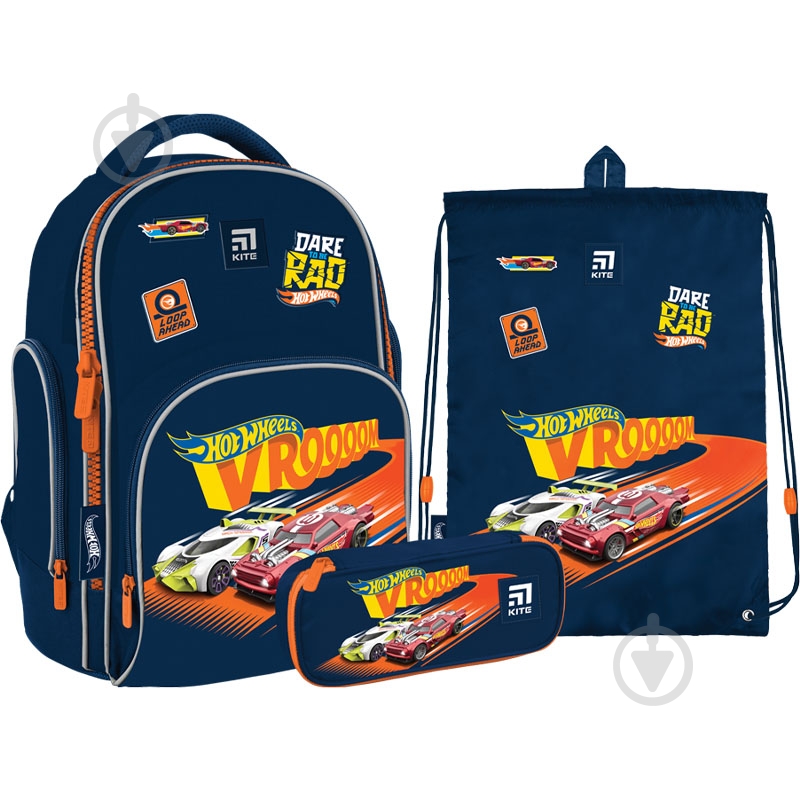 Школьный набор KITE Hot Wheels SET_HW22-706M - фото 1 Школьный набор KITE Hot Wheels SET_HW22-706M - фото 1