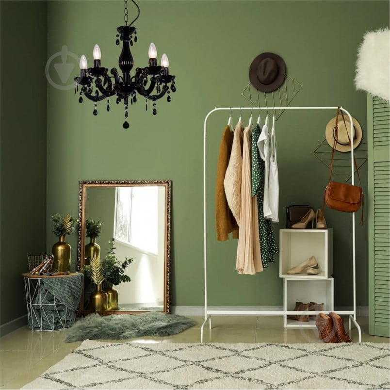 Люстра Zuma Line Magnolia 5x40 Вт E14 черный - фото 3