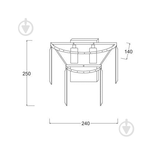 Бра Zuma Line AMEDEO 2xE14 хром - фото 5 Бра Zuma Line AMEDEO 2xE14 хром - фото 5