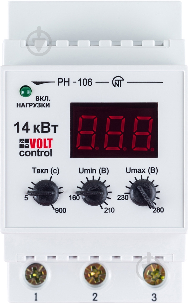 Реле напруги Volt Control 63 А РН-106 - фото 1 Реле напруги Volt Control 63 А РН-106 - фото 1