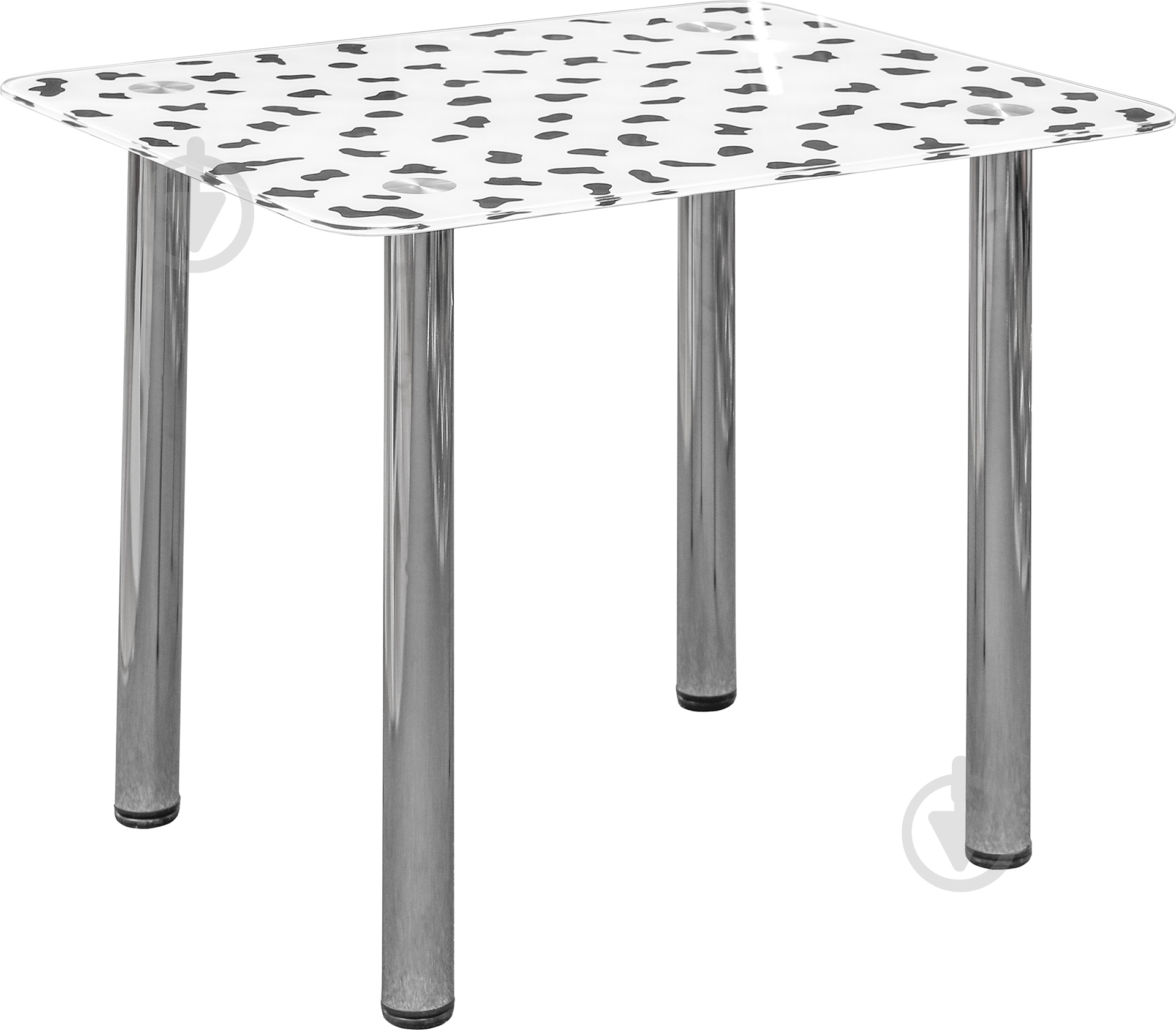 Стол обеденный Maximum DT R бело-черный - фото 1