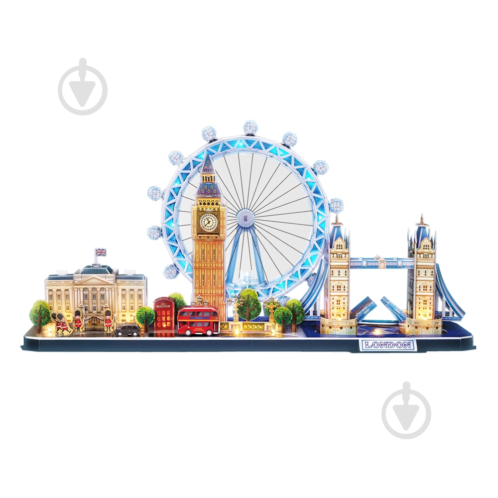 ᐉ 3D-пазл CubicFun City Line Лондон с LED подсветкой L532h