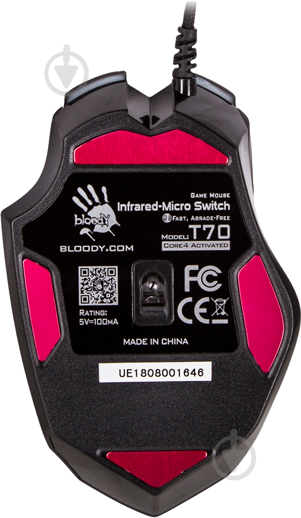 Мышь A4Tech Bloody T70A USB Black - фото 8