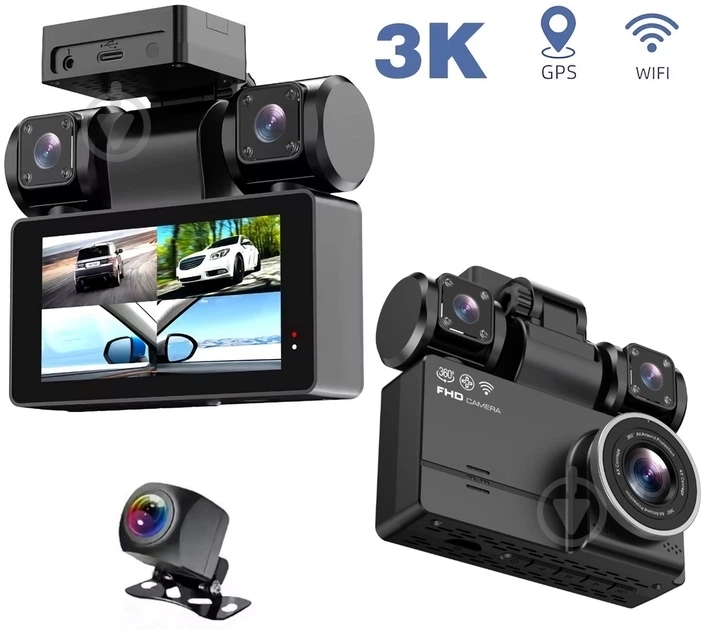 Видеорегистратор Inspire 360° с 4 камерами (SY-351) - фото 1 Видеорегистратор Inspire 360° с 4 камерами (SY-351) - фото 1