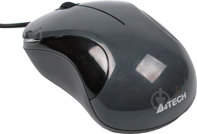 Мышка A4Tech N-321-1 Glossy Grey - фото 1