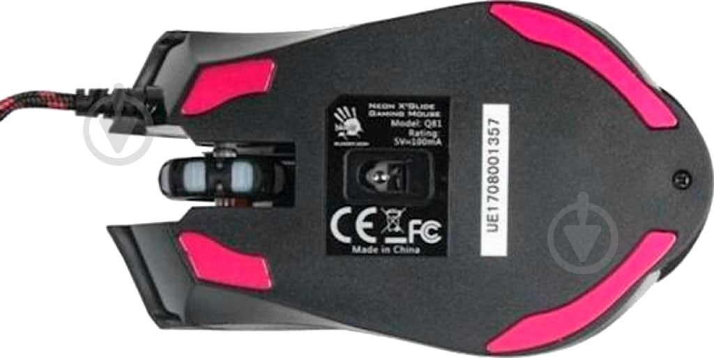Миша A4Tech Q81 Bloody Neon XGlide Curve Black USB - фото 4 Миша A4Tech Q81 Bloody Neon XGlide Curve Black USB - фото 4