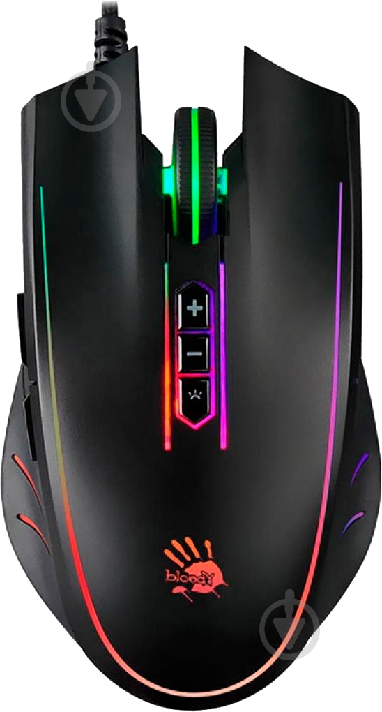 Миша A4Tech Q81 Bloody Neon XGlide Curve Black USB - фото 2 Миша A4Tech Q81 Bloody Neon XGlide Curve Black USB - фото 2