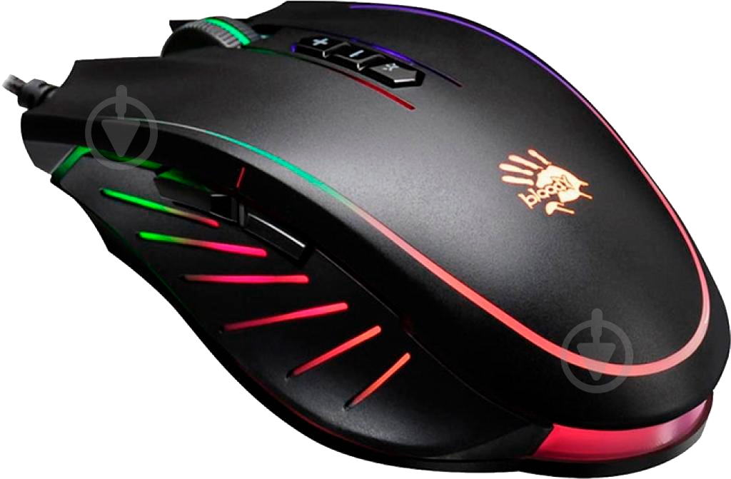 Миша A4Tech Q81 Bloody Neon XGlide Curve Black USB - фото 1 Миша A4Tech Q81 Bloody Neon XGlide Curve Black USB - фото 1