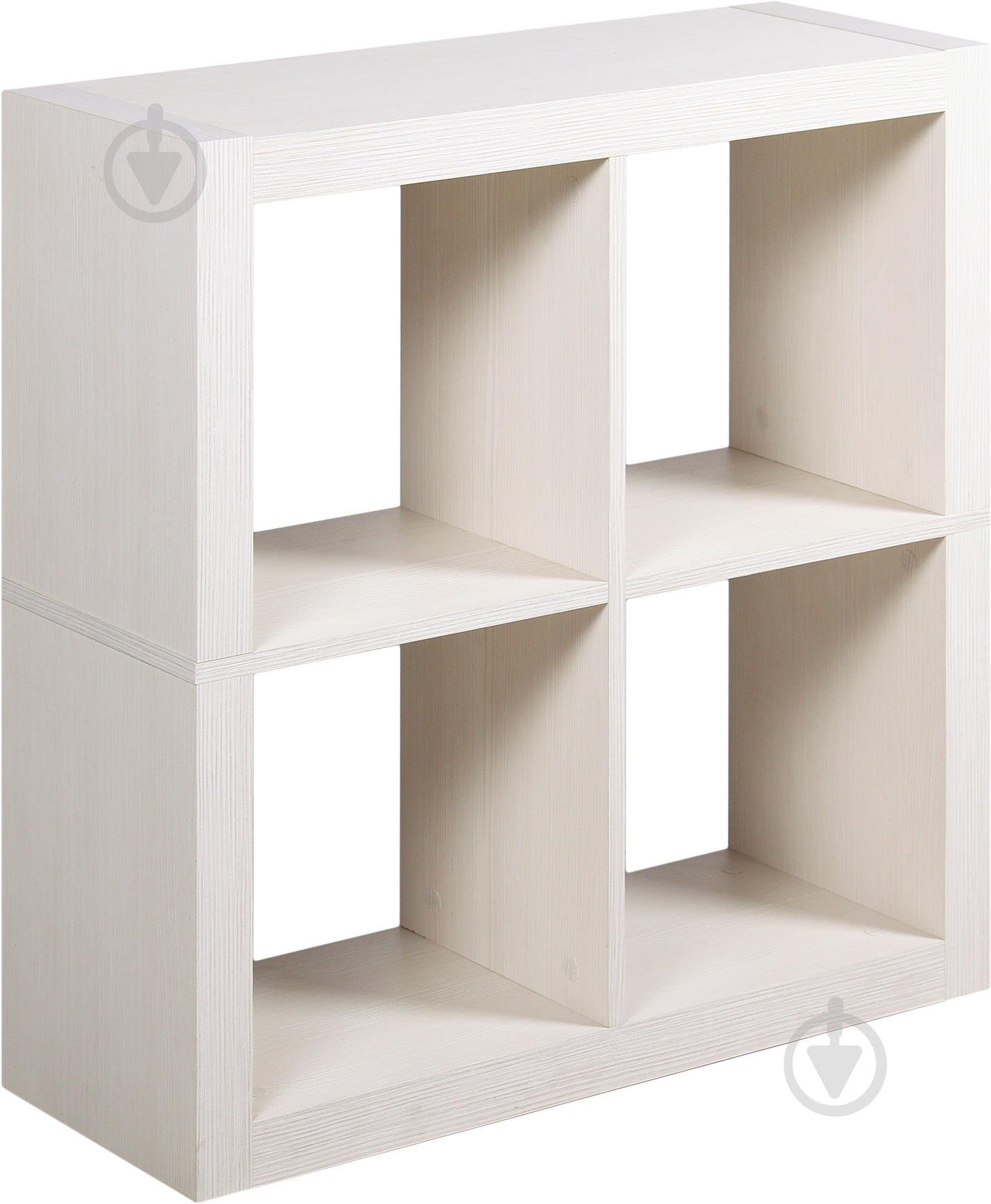 Полка книжная Inteo Кубус МИКС 2x2 (3D HDF) 792x792x792 мм вудлайн кремовый - фото 1