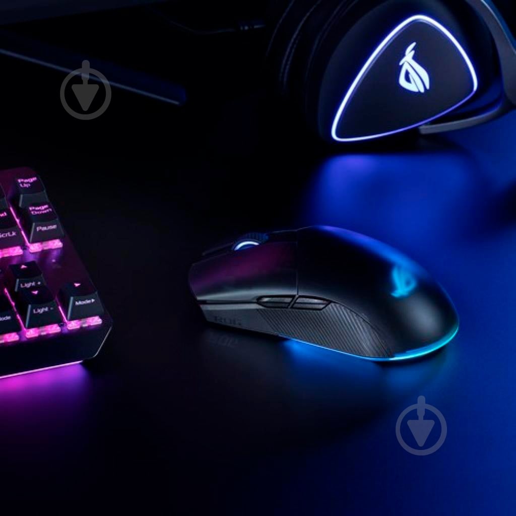 Миша Asus ROG Pugio II Wireless/Bluetooth/USB Black (90MP01L0-BMUA00) - фото 9