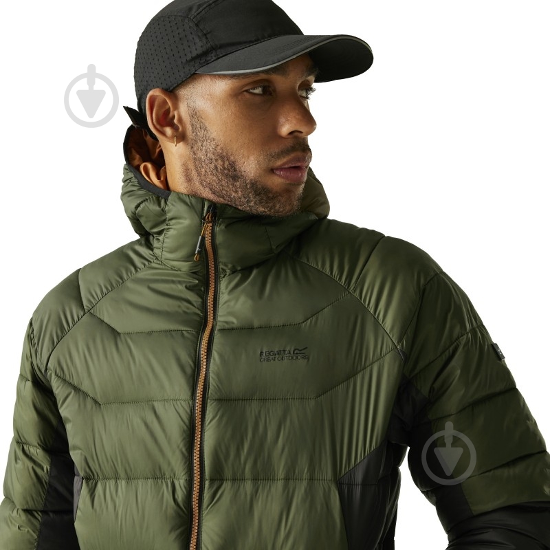 Пуховик мужская Regatta HoodedDalent RMN304-ZYI р.XXL хаки - фото 2 Пуховик мужская Regatta HoodedDalent RMN304-ZYI р.XXL хаки - фото 2