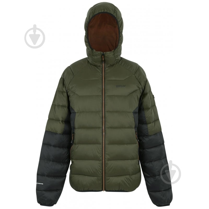 Пуховик мужская Regatta HoodedDalent RMN304-ZYI р.S хаки - фото 1 Пуховик мужская Regatta HoodedDalent RMN304-ZYI р.S хаки - фото 1