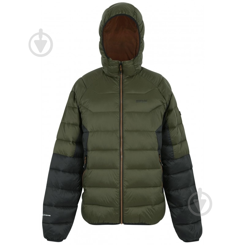 Пуховик чоловіча Regatta HoodedDalent RMN304-ZYI р.L хакі - фото 1 Пуховик чоловіча Regatta HoodedDalent RMN304-ZYI р.L хакі - фото 1