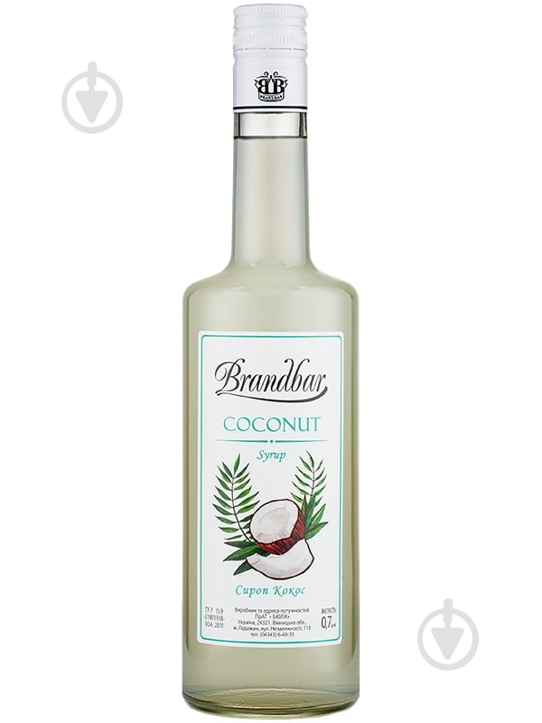 Сироп Brandbar Кокос 0.7 л - фото 1