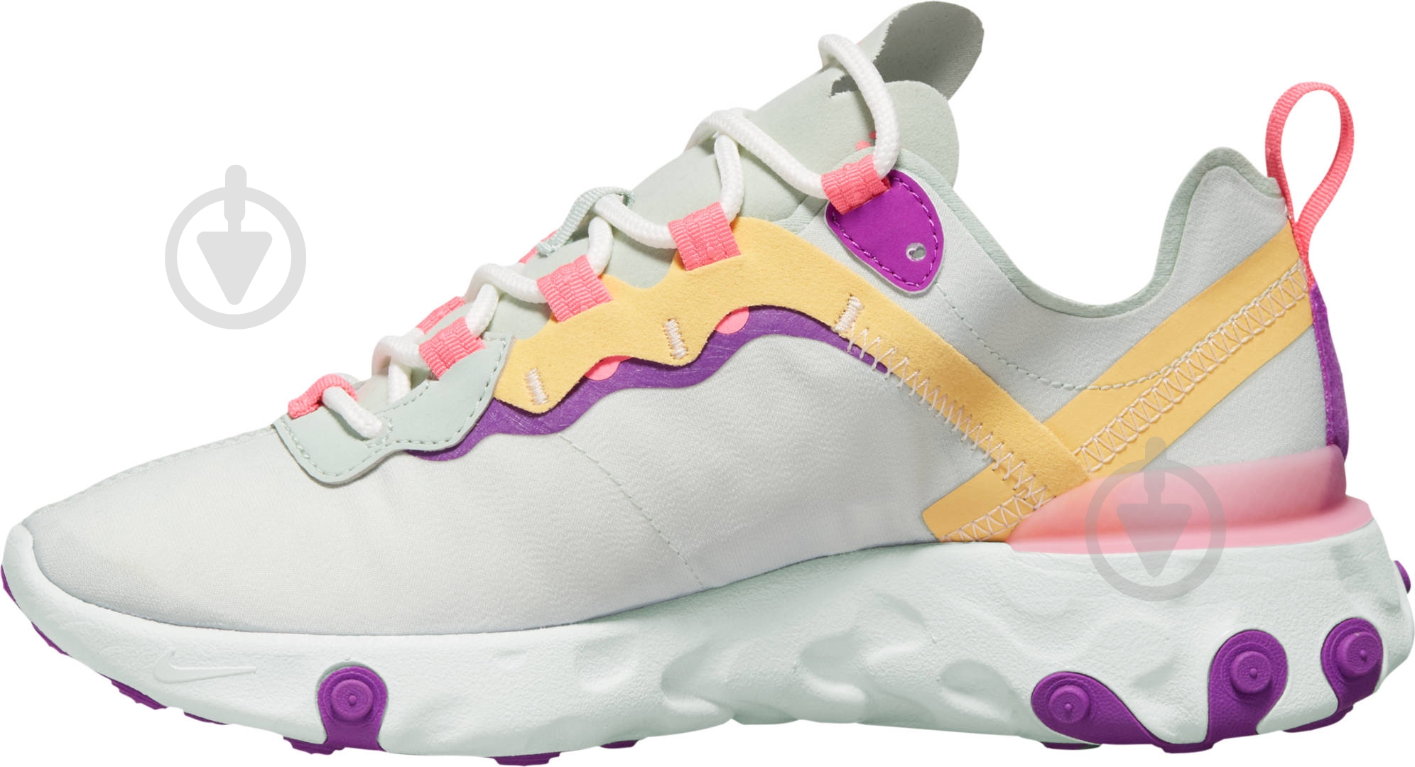 Кроссовки женские демисезонные Nike React Element 55 BQ2728-303 р.37,5 белые - фото 2