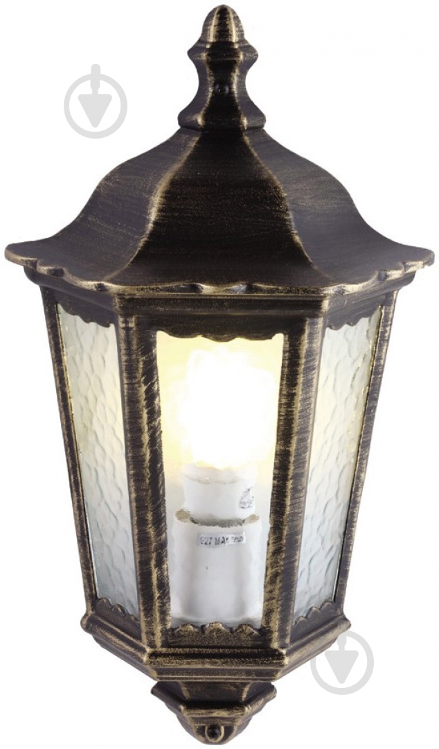 Светильник садовый Arte Lamp PORTICO E27 100 Вт IP44 черный с золотистым A1809AL-1BN - фото 1 Светильник садовый Arte Lamp PORTICO E27 100 Вт IP44 черный с золотистым A1809AL-1BN - фото 1