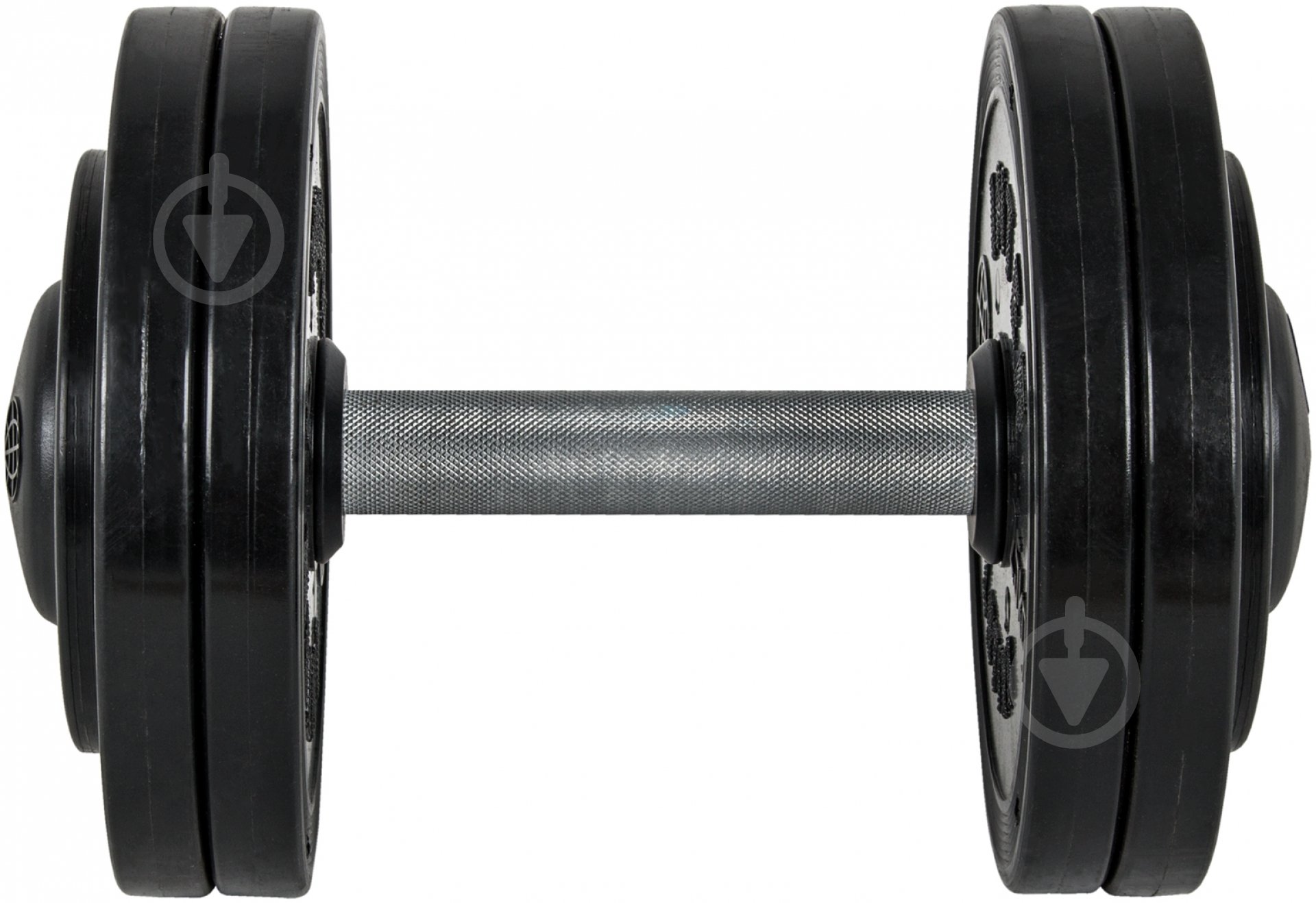 Гантель InterAtletika ST550.12 12 кг чорний - фото 2