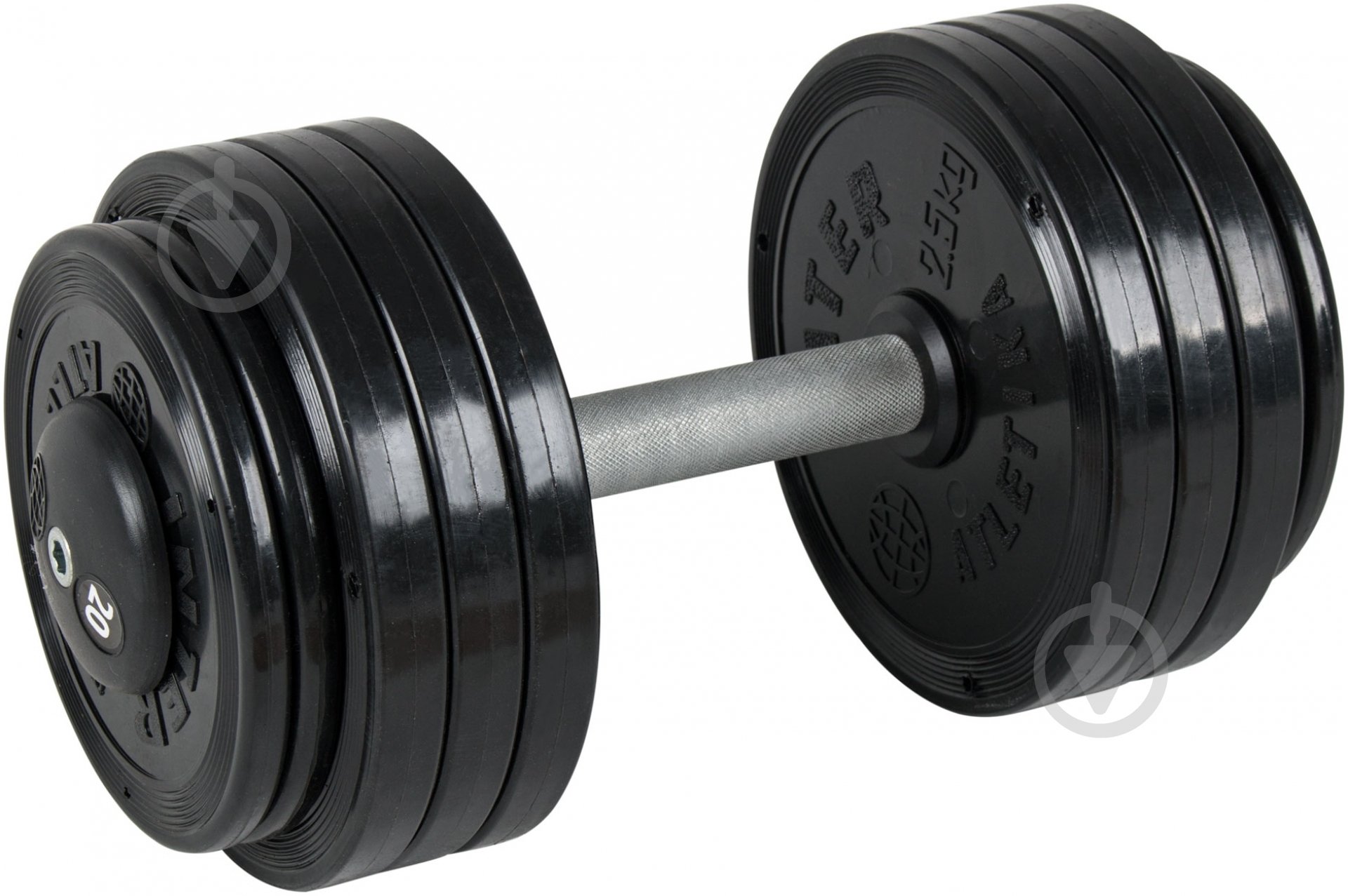 Гантель InterAtletika prof ST550.20 20 кг черный - фото 1