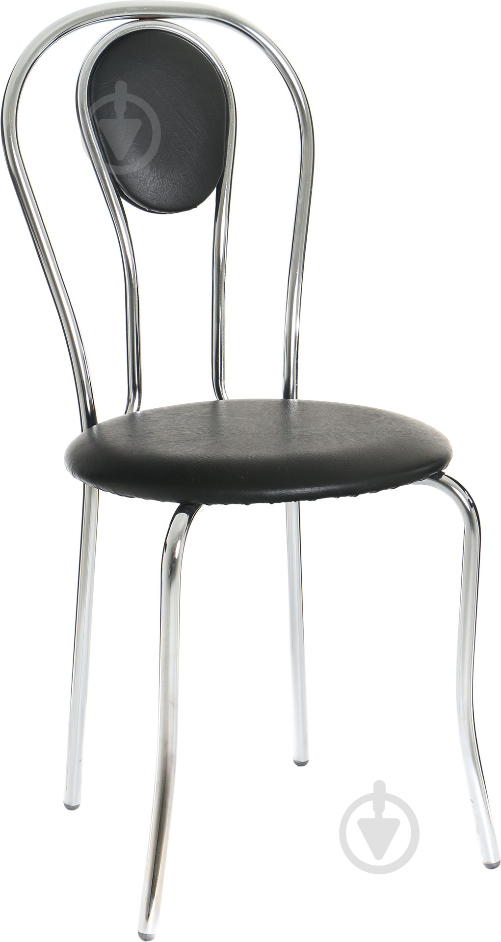 Стілець обідній AMF Art Metal Furniture Луїза Скаден хром/чорний - фото 1