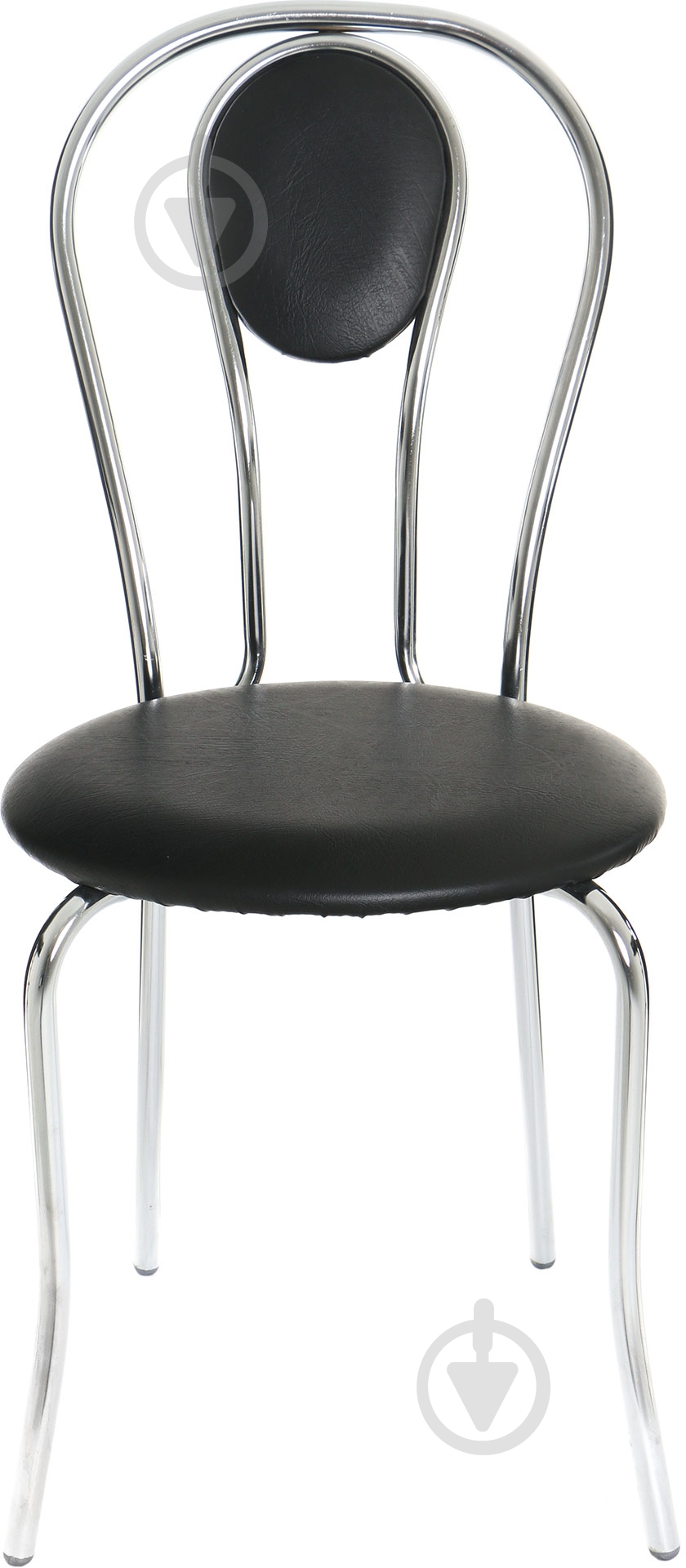 Стілець обідній AMF Art Metal Furniture Луїза Скаден хром/чорний - фото 3