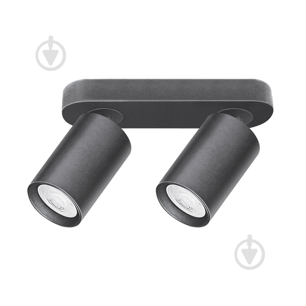 Спот Maxus 2xGU10 чорний 2-MAX-SL-GU10-BL - фото 2