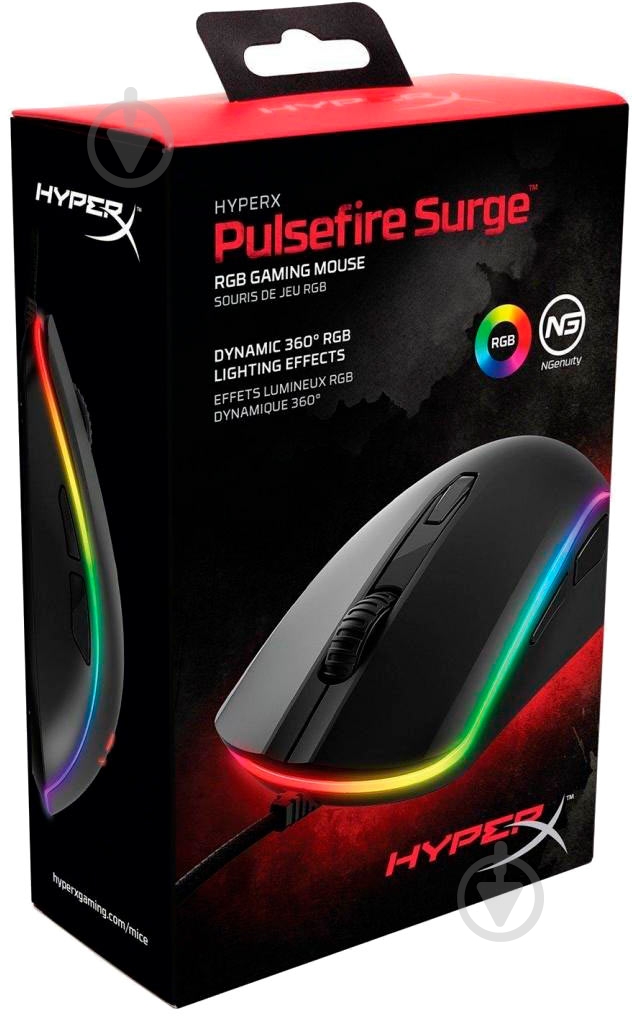 Ігрова миша HyperX Pulsefire Surge RGB USB black (4P5Q1AA) - фото 6