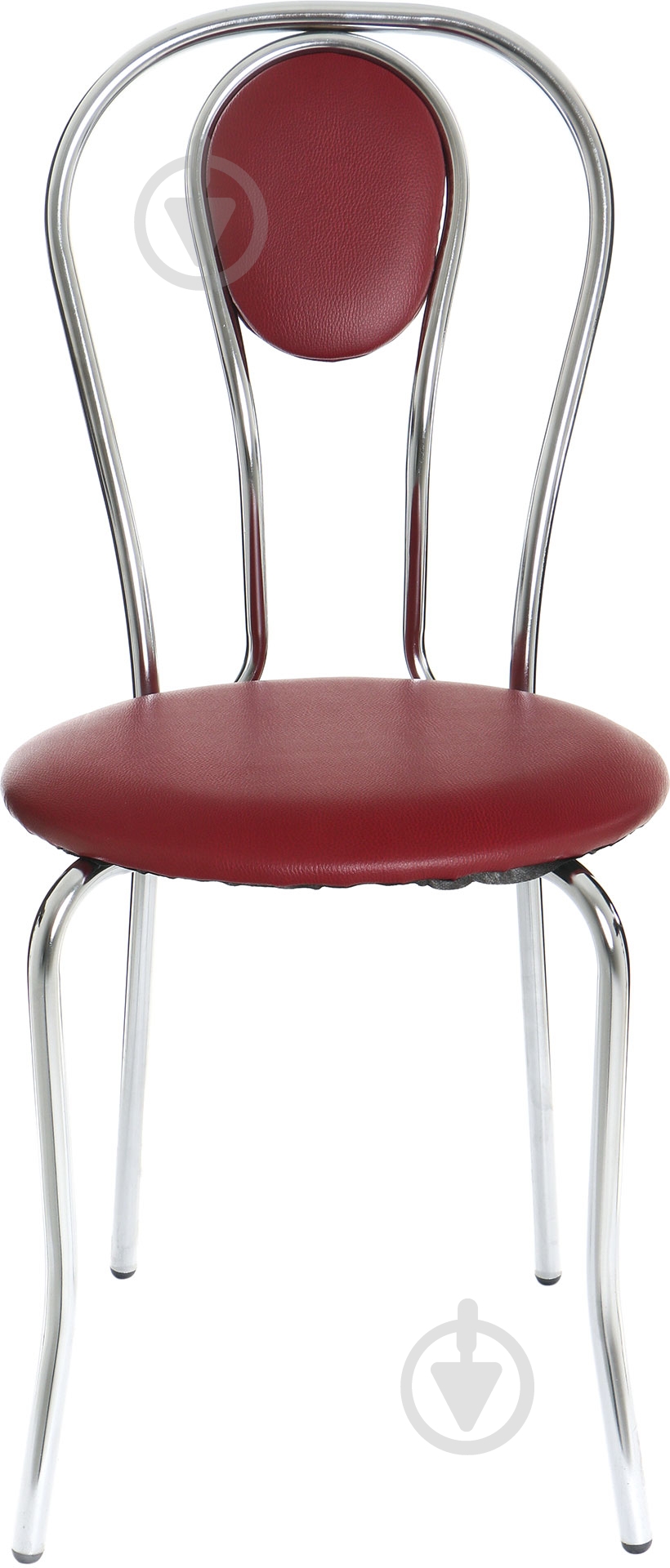 Стул обеденный AMF Art Metal Furniture Луиза Скаден хром/бордовый - фото 2