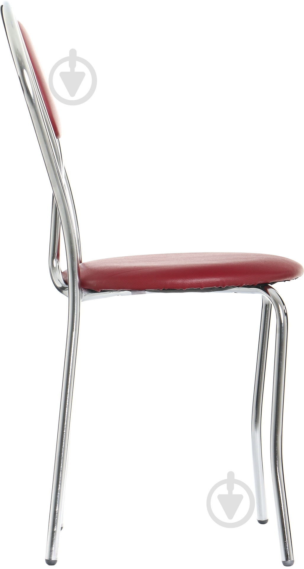 Стул обеденный AMF Art Metal Furniture Луиза Скаден хром/бордовый - фото 4