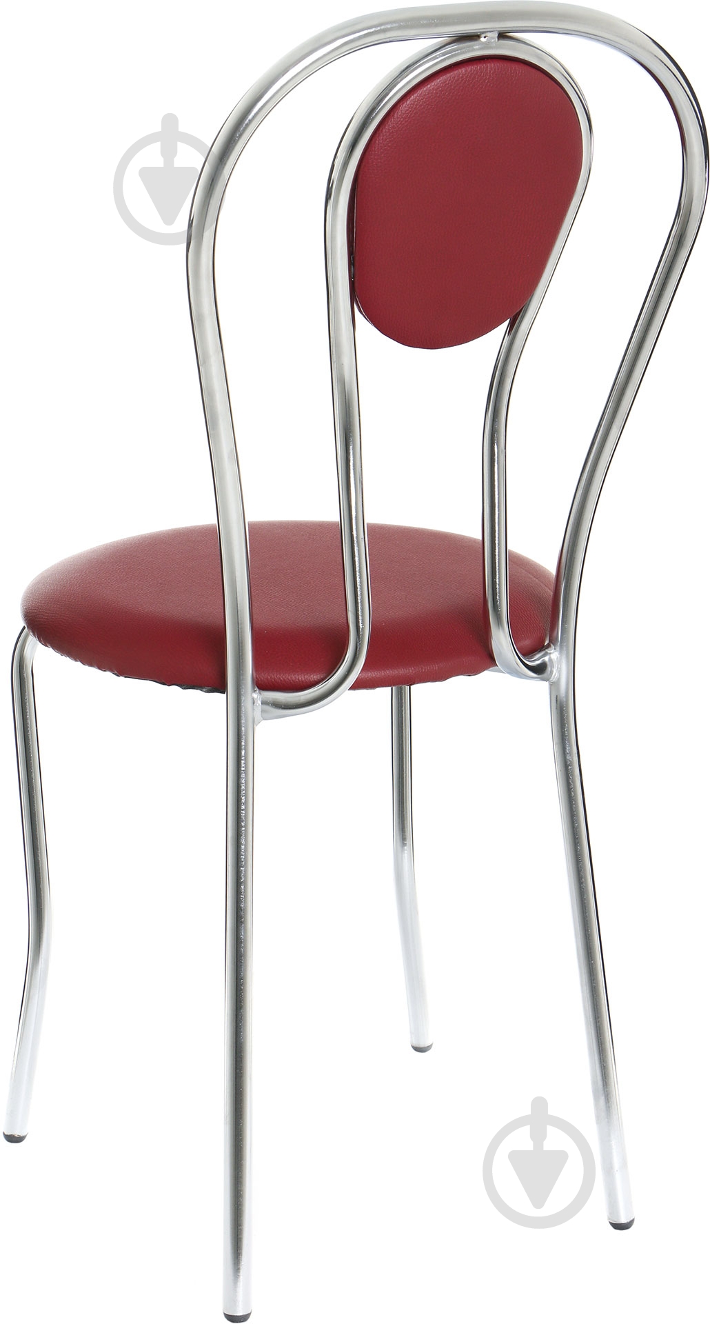 Стул обеденный AMF Art Metal Furniture Луиза Скаден хром/бордовый - фото 3