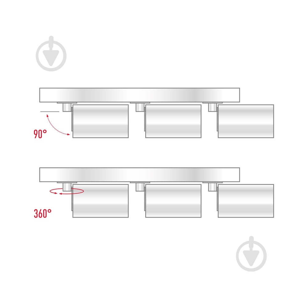 Спот Maxus 3xGX10 белый 3-MAX-SL-GU10-WH - фото 4